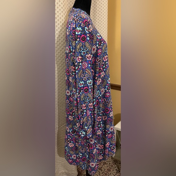 NWOT. Matilda Jane Thoughts & Dreams Floral Patterned Blue Dress - Picture 5 of 6